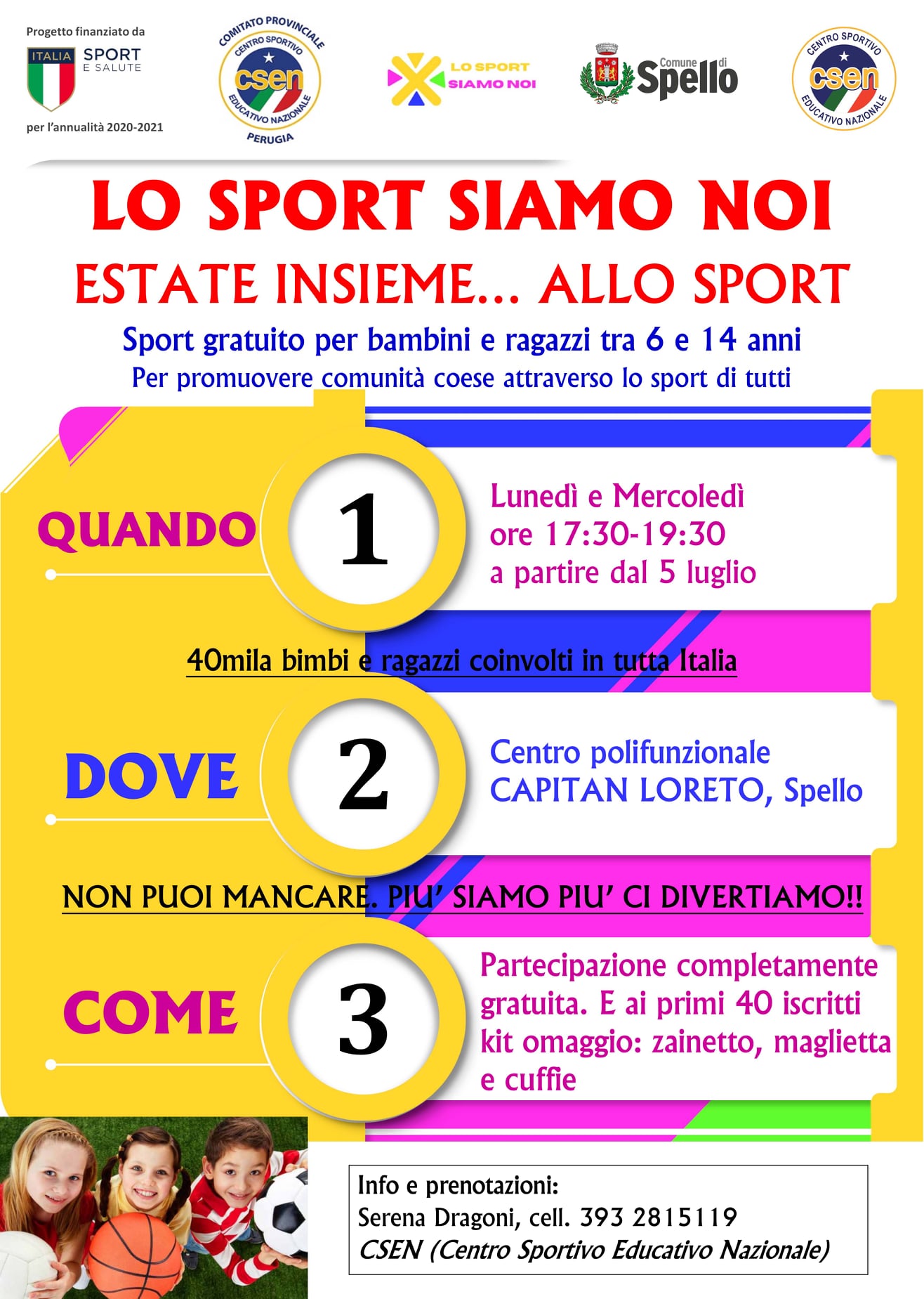 volantino spello lo sport siamo noi