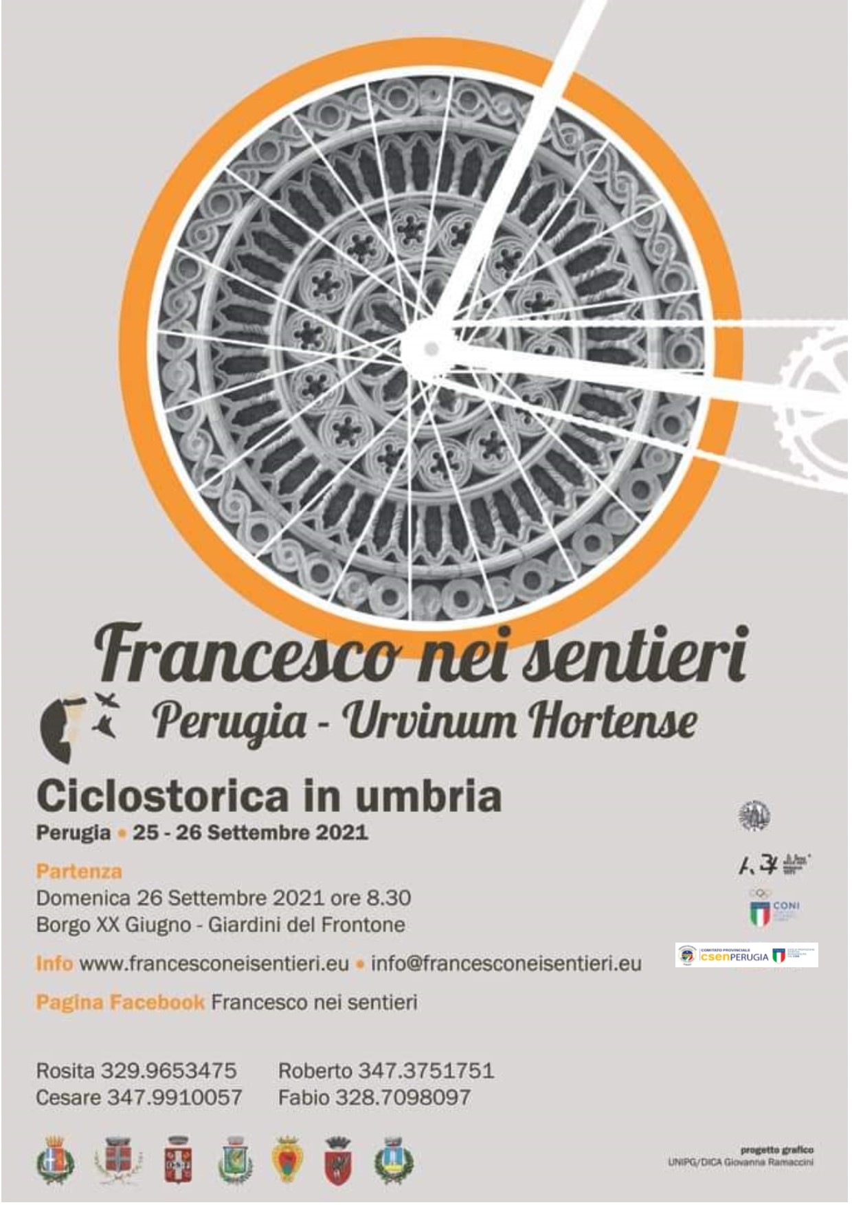 Francesco nei Sentieri Ciclostorica in Umbria domenica 26 settembre 2021